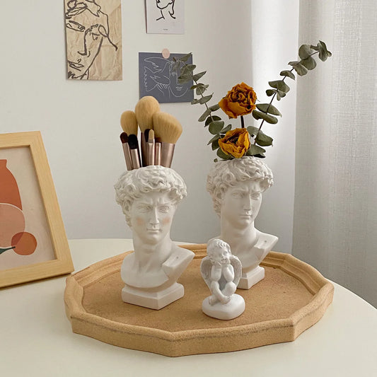 Modern Nordic Portrait Vase Human Head Flower Vase