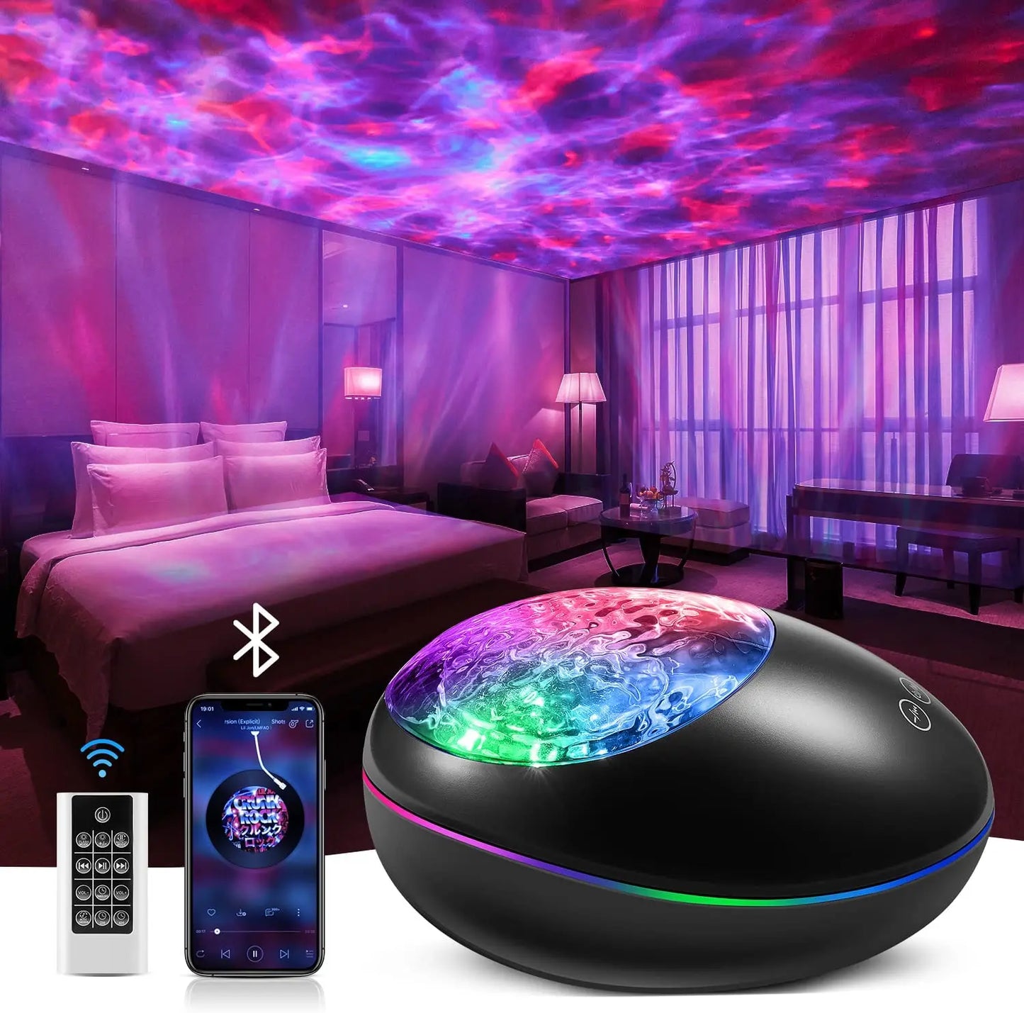 Bluetooth Music Starry Sky LED Projection Lamp