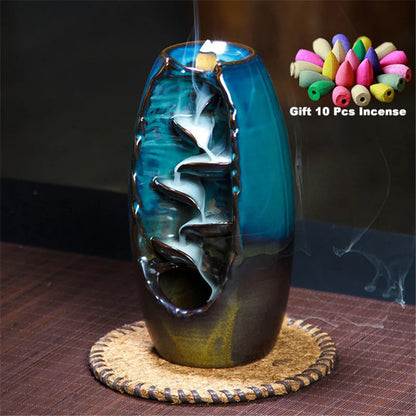 Waterfall Incense Burner Ceramic Holder