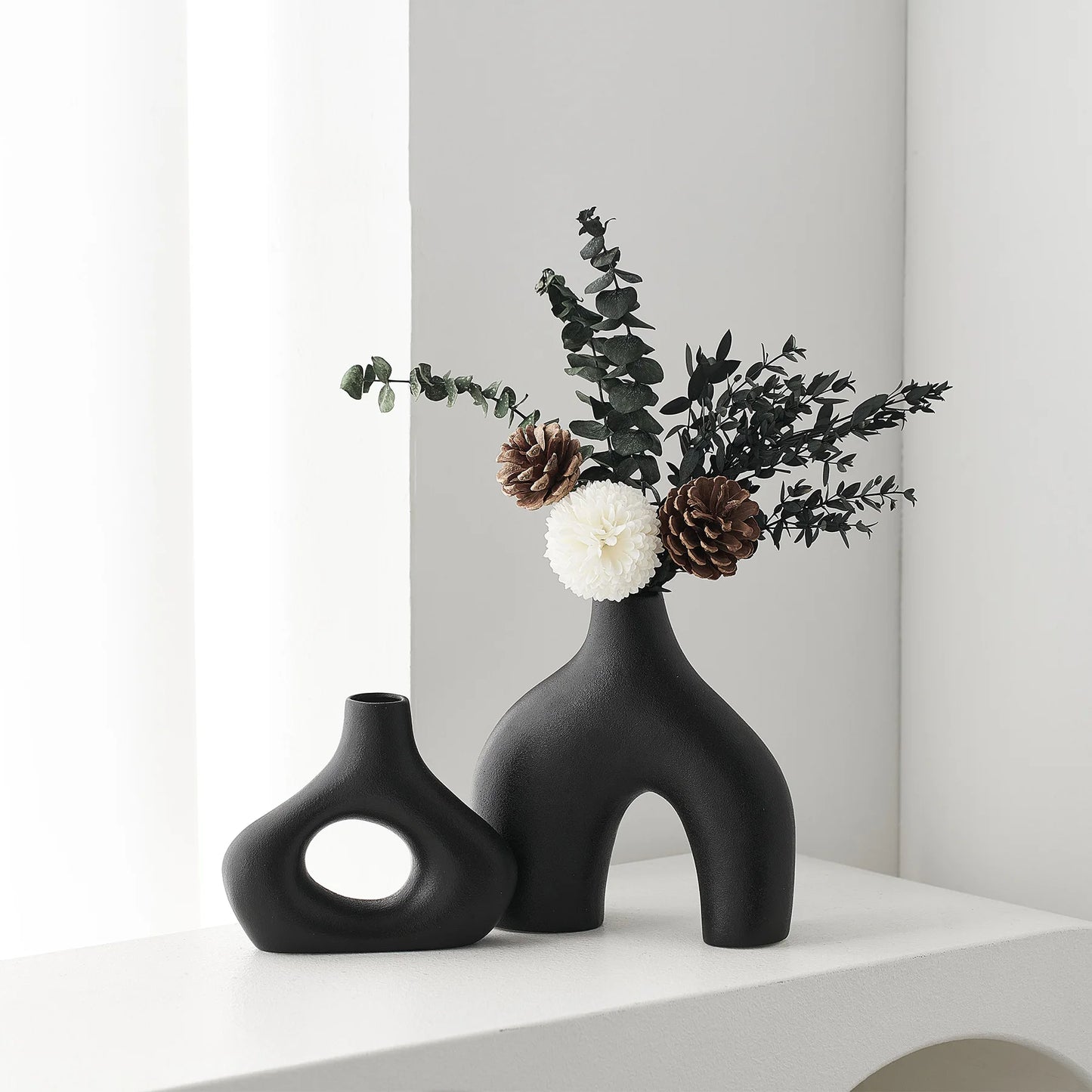 Nordic Ceramic Flower Vase Set