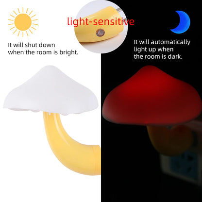 LED Mushroom Night Light - Energy Saving & Unique Design