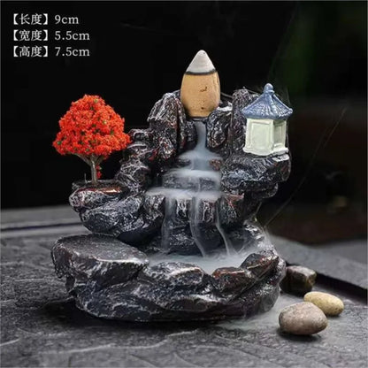 Mountain River Waterfall Backflow Incense Holder