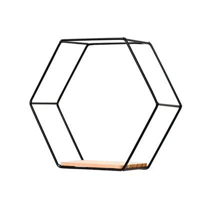 Hexagon Wall Shelf Display Rack