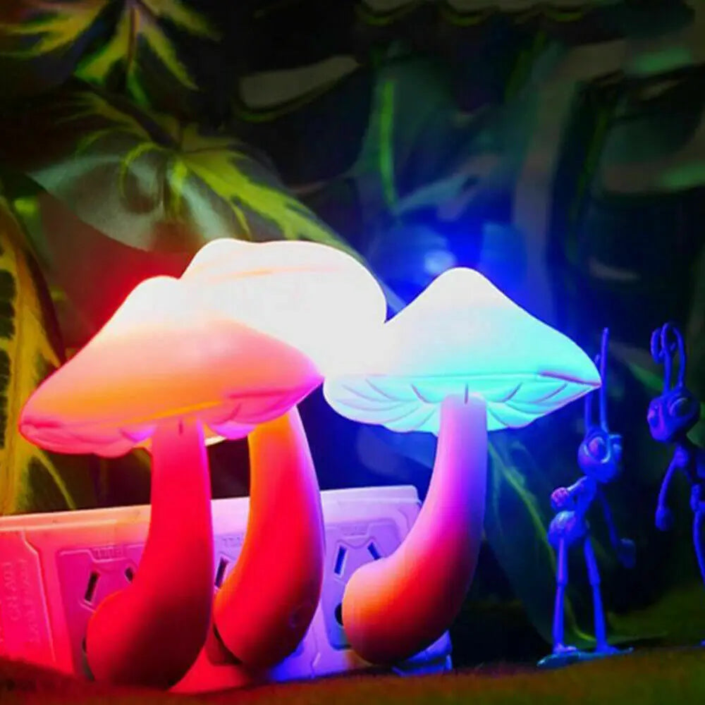 LED Mushroom Night Light - Energy Saving & Unique Design