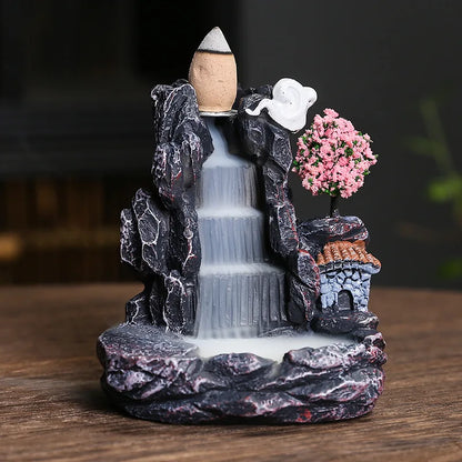 Mountain River Waterfall Backflow Incense Holder