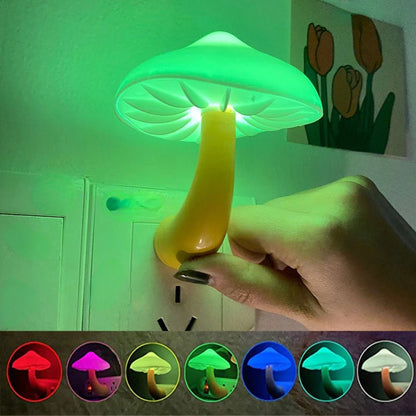 LED Mushroom Night Light - Energy Saving & Unique Design