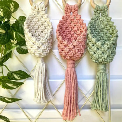 Colourful Macrame Wall Hanging Air Plant Holder